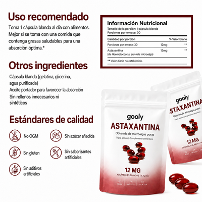 Astaxantina 12 mg
